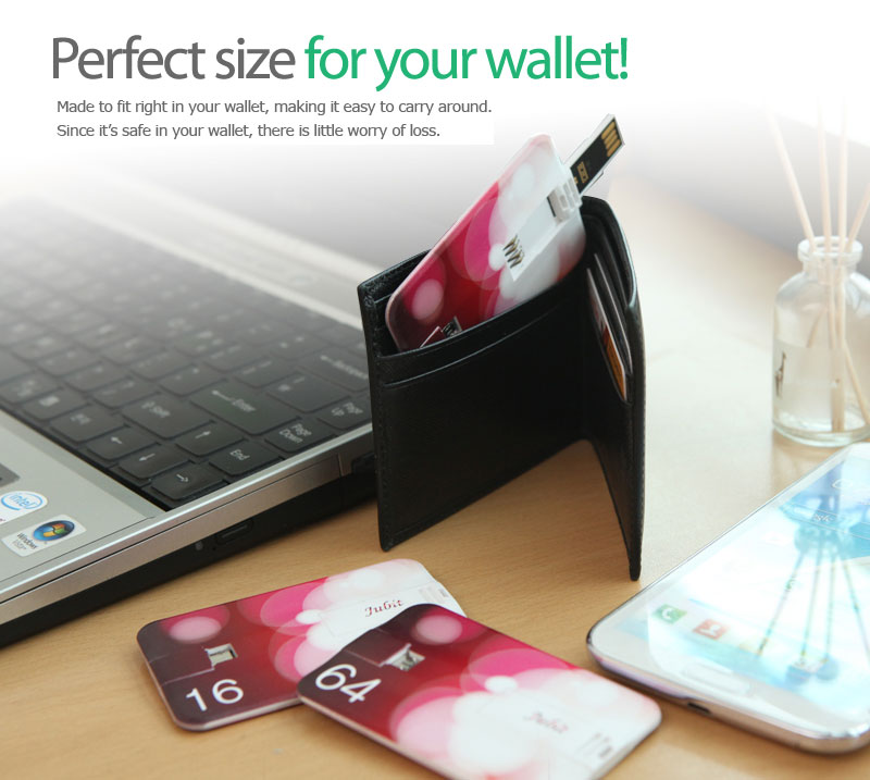 Perfect size for your wallet!Made to fit right in your wallet, making it easy to carry around.Since it’s safe in your wallet, there is little worry of loss.