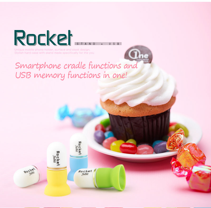 Smartphone cradle functions and USB memory functions in one!